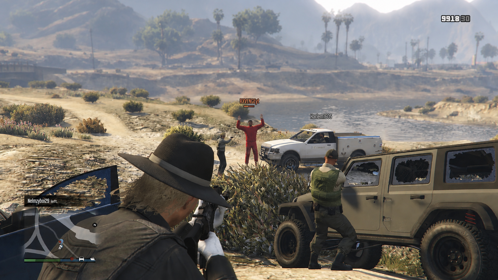 High-risk felony stop at the lake